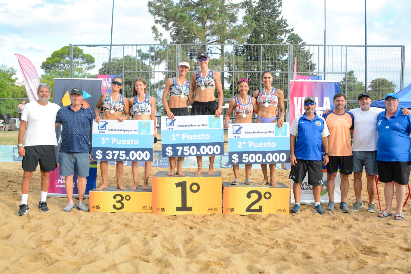Churín-Tosi y Bueno-Amieva se consagraron campeones del Circuito Argentino de Vóley Playa en VM