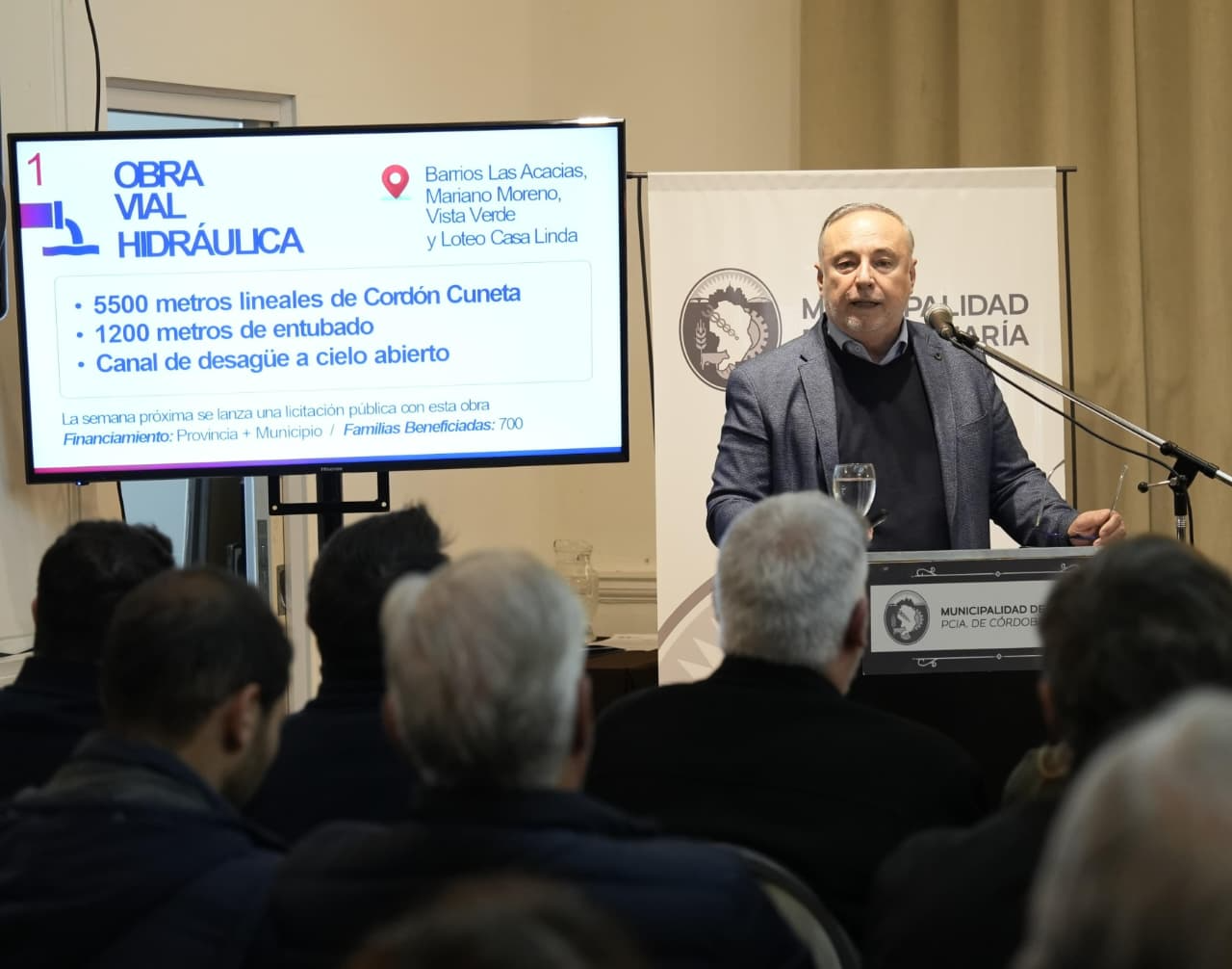 Con siete frentes, prometen obras de desagües que impactarán en toda VM